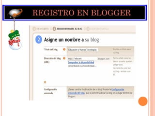 REGISTRO EN BLOGGER 