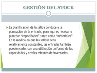 GESTIÓN DEL STOCK
 