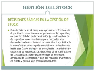 GESTIÓN DEL STOCK
 