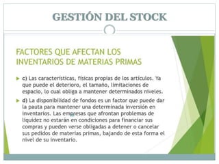 GESTIÓN DEL STOCK
 