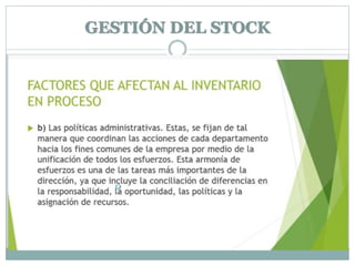 GESTIÓN DEL STOCK
 