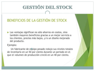 GESTIÓN DEL STOCK
 
