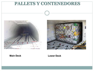 Main Deck Lower Deck
PALLETS Y CONTENEDORES
 