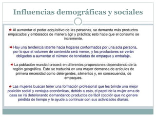Influencias demográficas y sociales
 
