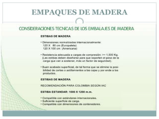 EMPAQUES DE MADERA
 