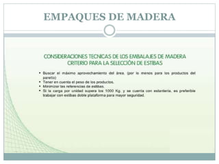 EMPAQUES DE MADERA
 