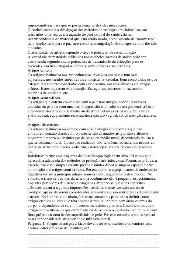 Curso basico de controle de infeccao hospitalar caderno a