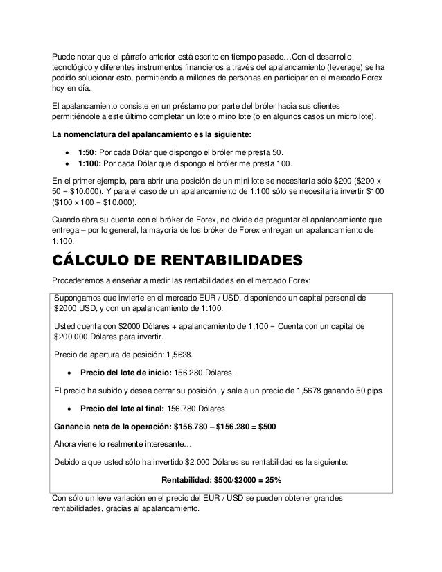 Curso para aprender a invertir en forex