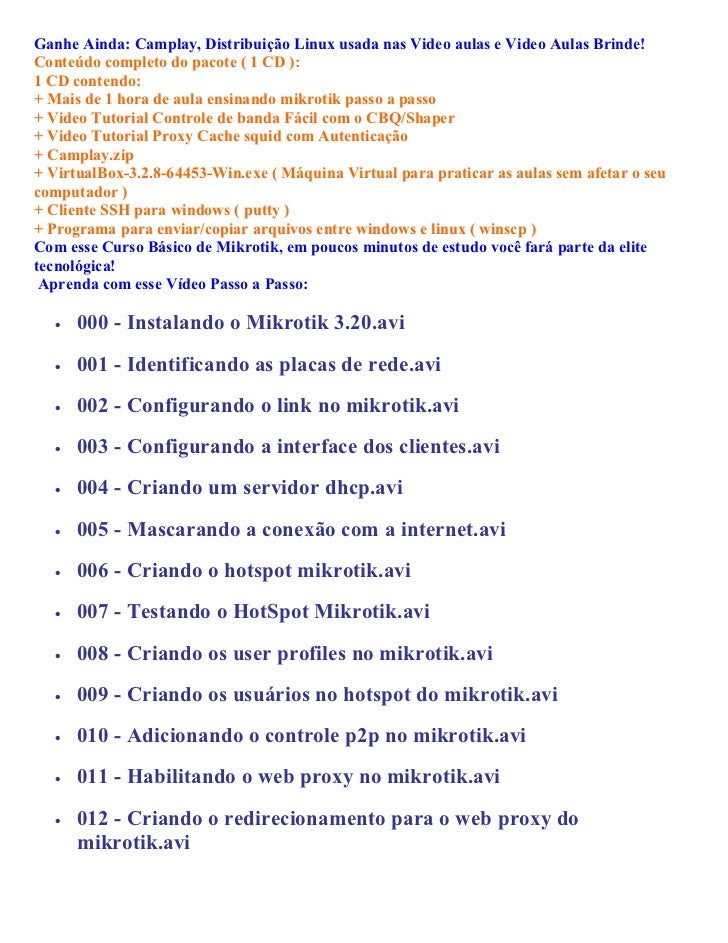 Curso de mikrotik