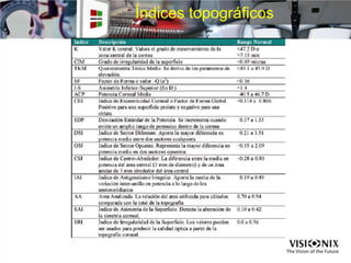 Índices topográficos
 
