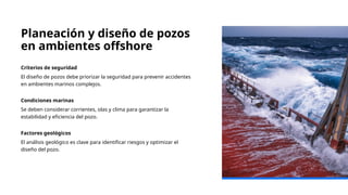 Curso Básico en Operación de Plataformas de Perforación en Alta Mar ...