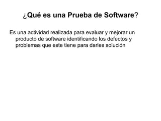 Curso calidad software