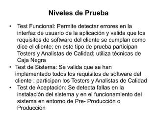 Curso calidad software