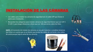 CURSO CAMARAS DE SEGURIDAD E INSTALACION PASO A PASO | PPTX