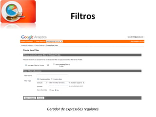 Filtros Gerador de expressões regulares 