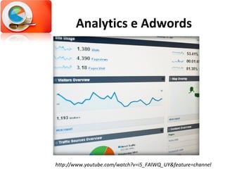 Analytics e Adwords http://www.youtube.com/watch?v=i5_FAlWQ_UY&feature=channel 