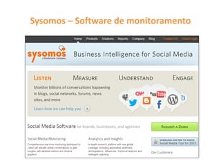 Sysomos – Software de monitoramento
 