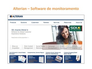 Alterian – Software de monitoramento
 