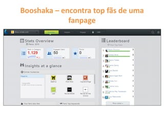 Booshaka – encontra top fãs de uma
fanpage
 