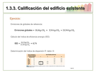 120
1.3.3. Calificación del edificio existente1.3.3. Calificación del edificio existente
 