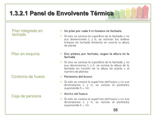 58
1.3.2.1 Panel de Envolvente Térmica1.3.2.1 Panel de Envolvente Térmica
 