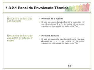 60
1.3.2.1 Panel de Envolvente Térmica1.3.2.1 Panel de Envolvente Térmica
 