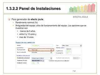 73
1.3.2.2 Panel de Instalaciones1.3.2.2 Panel de Instalaciones
 