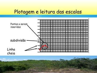 28
Plotagem e leitura das escalas
Linha
cheia
subdivisão
Pontos a serem
inseridos
 