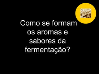 Como se formam os aromas e sabores da fermentação? 