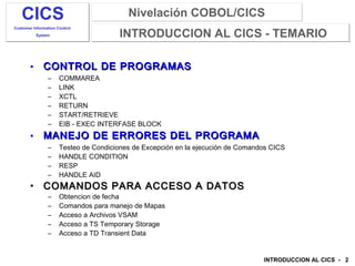 CURSO DE CICS - DEMO | PPT