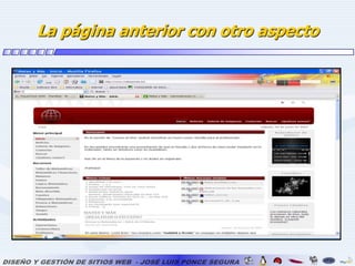 La página anterior con otro aspecto