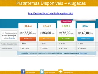 Plataformas Disponíveis – Alugadas

      http://www.uolhost.com.br/loja-virtual.html




    /leoallvess      @leoallvess       /leoallvess
 