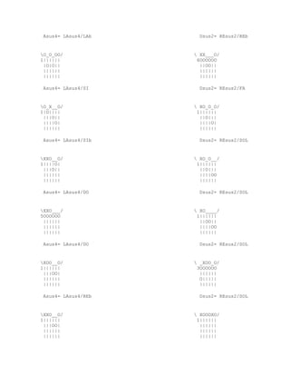 Asus4= LAsus4/LAb     Dsus2= REsus2/REb


O_O_OO/              XX___O/
1||||||               6OOOOOO
 |O|O||                ||OO||
 ||||||                ||||||
 ||||||                ||||||

 Asus4= LAsus4/SI      Dsus2= REsus2/FA


O_X__O/              XO_O_O/
1|O||||               1||||||
 |||O||                ||O|||
 ||||O|                ||||O|
 ||||||                ||||||

 Asus4= LAsus4/SIb     Dsus2= REsus2/SOL


XXO__O/              XO_O__/
1||||O|               1||||||
 |||O||                ||O|||
 ||||||                ||||OO
 ||||||                ||||||

 Asus4= LAsus4/DO      Dsus2= REsus2/SOL


XXO___/              XO____/
5OOOOOO               1||||||
 ||||||                ||OO||
 ||||||                ||||OO
 ||||||                ||||||

 Asus4= LAsus4/DO      Dsus2= REsus2/SOL


XOO__O/              _XOO_O/
1||||||               3OOOOOO
 |||OO|                ||||||
 ||||||                O|||||
 ||||||                ||||||

 Asus4= LAsus4/REb     Dsus2= REsus2/SOL


XXO__O/              XOOOXO/
1||||||               1||||||
 |||OO|                ||||||
 ||||||                ||||||
 ||||||                ||||||
 