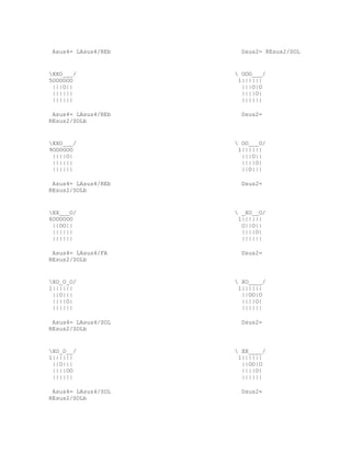 Asus4= LAsus4/REb     Dsus2= REsus2/SOL


XXO___/              OOO___/
5OOOOOO               1||||||
 |||O||                |||O|O
 ||||||                ||||O|
 ||||||                ||||||

 Asus4= LAsus4/REb     Dsus2=
REsus2/SOLb


XXO___/              OO___O/
9OOOOOO               1||||||
 ||||O|                |||O||
 ||||||                ||||O|
 ||||||                ||O|||

 Asus4= LAsus4/REb     Dsus2=
REsus2/SOLb


XX___O/              _XO__O/
6OOOOOO               1||||||
 ||OO||                O||O||
 ||||||                ||||O|
 ||||||                ||||||

 Asus4= LAsus4/FA      Dsus2=
REsus2/SOLb


XO_O_O/              XO____/
1||||||               1||||||
 ||O|||                ||OO|O
 ||||O|                ||||O|
 ||||||                ||||||

 Asus4= LAsus4/SOL     Dsus2=
REsus2/SOLb


XO_O__/              XX____/
1||||||               1||||||
 ||O|||                ||OO|O
 ||||OO                ||||O|
 ||||||                ||||||

 Asus4= LAsus4/SOL     Dsus2=
REsus2/SOLb
 