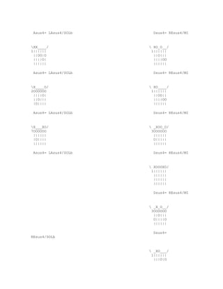 Asus4= LAsus4/SOLb     Dsus4= REsus4/MI


XX____/               XO_O__/
1||||||                1||||||
 ||OO|O                 ||O|||
 ||||O|                 ||||OO
 ||||||                 ||||||

 Asus4= LAsus4/SOLb     Dsus4= REsus4/MI


X____O/               XO____/
2OOOOOO                1||||||
 ||||O|                 ||OO||
 ||O|||                 ||||OO
 |O||||                 ||||||

 Asus4= LAsus4/SOLb     Dsus4= REsus4/MI


X___XO/               _XOO_O/
7OOOOOO                3OOOOOO
 ||||||                 ||||||
 |O||||                 O|||||
 ||||||                 ||||||

 Asus4= LAsus4/SOLb     Dsus4= REsus4/MI


                       XOOOXO/
                       1||||||
                        ||||||
                        ||||||
                        ||||||

                        Dsus4= REsus4/MI


                       _X_O__/
                       3OOOOOO
                        ||O|||
                        O||||O
                        ||||||

                        Dsus4=
REsus4/SOLb


                       _XO___/
                       1||||||
                        |||O|O
 
