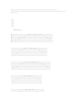 0-----|--------------------------|------------------------|
--------------------------|--------------------------|-----------------
0------|




--||
--||
--||
--||
--||
--||

   ejercicio 1


E||------------------14h-17--22p-17p-14--------------|
B||--------------15----------------------15----------|
G||----------14------------------------------14------|
D||------16--------------------------------------16--|
A||--17----------------------------------------------|
E||--------------------------------------------------|




-----------------9h-12--21p-12p-9-------------|
-------------10--------------------10---------|
----------9----------------------------9------|
------11----------------------------------11--|
--12------------------------------------------|
----------------------------------------------|




------------------10--14h-19p-14p-10--------------|
--------------12----------------------12----------|
----------11------------------------------11------|
------12--------------------------------------12--|
--14----------------------------------------------|
--------------------------------------------------|




--------------5--9h-17p-9p-5-----------|
-----------7------------------7--------|
--------6------------------------6-----|
-----7------------------------------7--|
--9------------------------------------|
---------------------------------------|




---------------7--10h-15p-10p-7-----------|
------------8--------------------8--------|
 