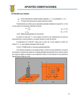 APUNTES CIMENTACIONES
51
2.6 Revisión por cortante.
 