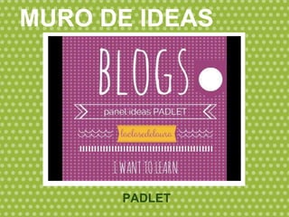 PADLET
MURO DE IDEAS
 
