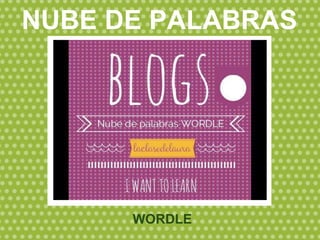 WORDLE
NUBE DE PALABRAS
 