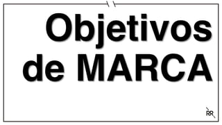 Objetivos
de MARCA
 
