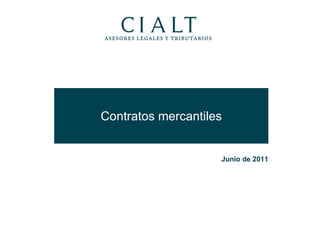 Contratos mercantiles Junio de 2011 