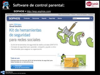 Curso Control Parental: ¿Sabes lo que hacen tus hijos en internet? Ventajas y riesgos.