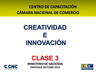Curso creatividad e innovacion sub secretaria de hacienda