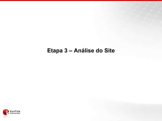 Etapa 3 – Análise do Site
 