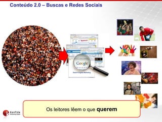 Conteúdo 2.0 – Buscas e Redes Sociais




              Os leitores lêem o que querem
 