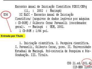 Entrada por Titulo 