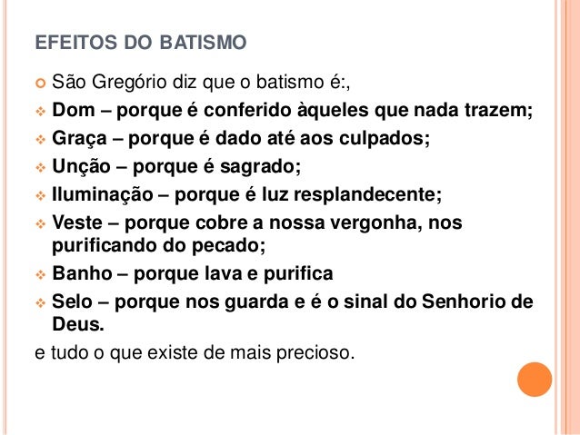 Curso de batismo