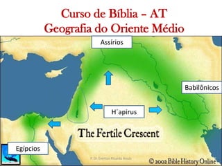  Curso de Bíblia – ATGeografia do Oriente MédioAssíriosBabilônicosH´apirusEgípciosP. Dr. Everton Ricardo Bootz