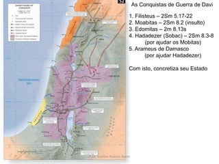 SAULTransição entre o Sistema Tribale a Monarquia1 Sm 11-Amonitas1Sm 13 – Filisteus1 Sm 15-AmalequeP. Dr. Everton Ricardo Bootz