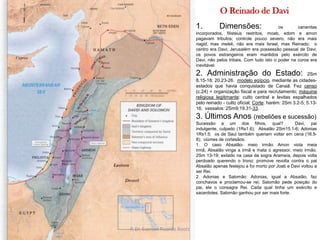 Linha do Tempo Constituição da Monarquia1.050 a. C.1.000 a. C.922 a. C.1.020 a. C.961 a. C.DAVISAULSALOMÃOFILISTEUSFORTIFICAÇÃOTRANSIÇÃOEXPANSÃOP. Dr. Everton Ricardo Bootz